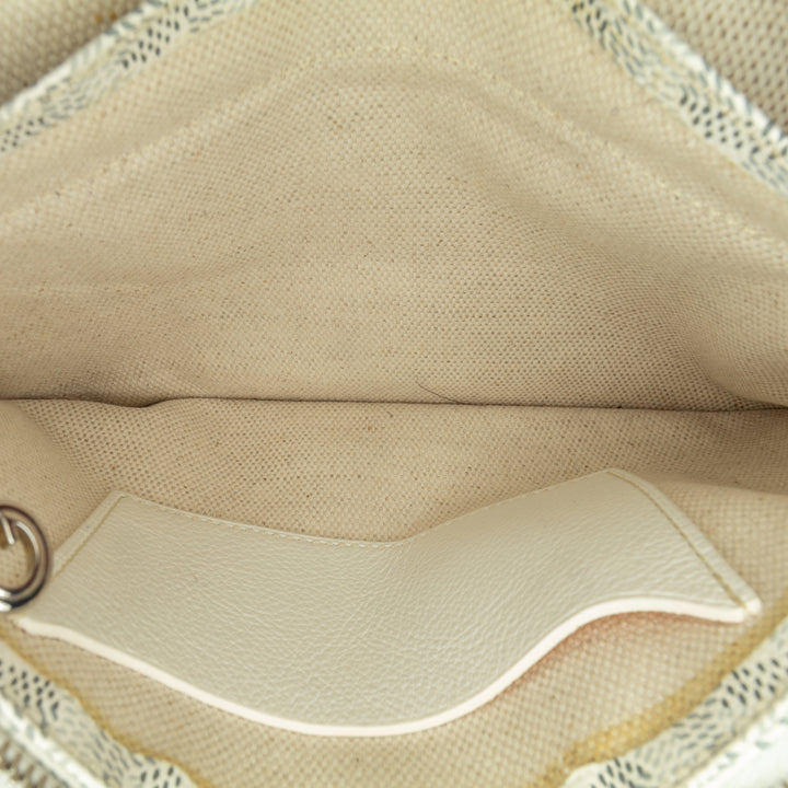 Goyardine Plumet Pocket Wallet White - Gaby Paris