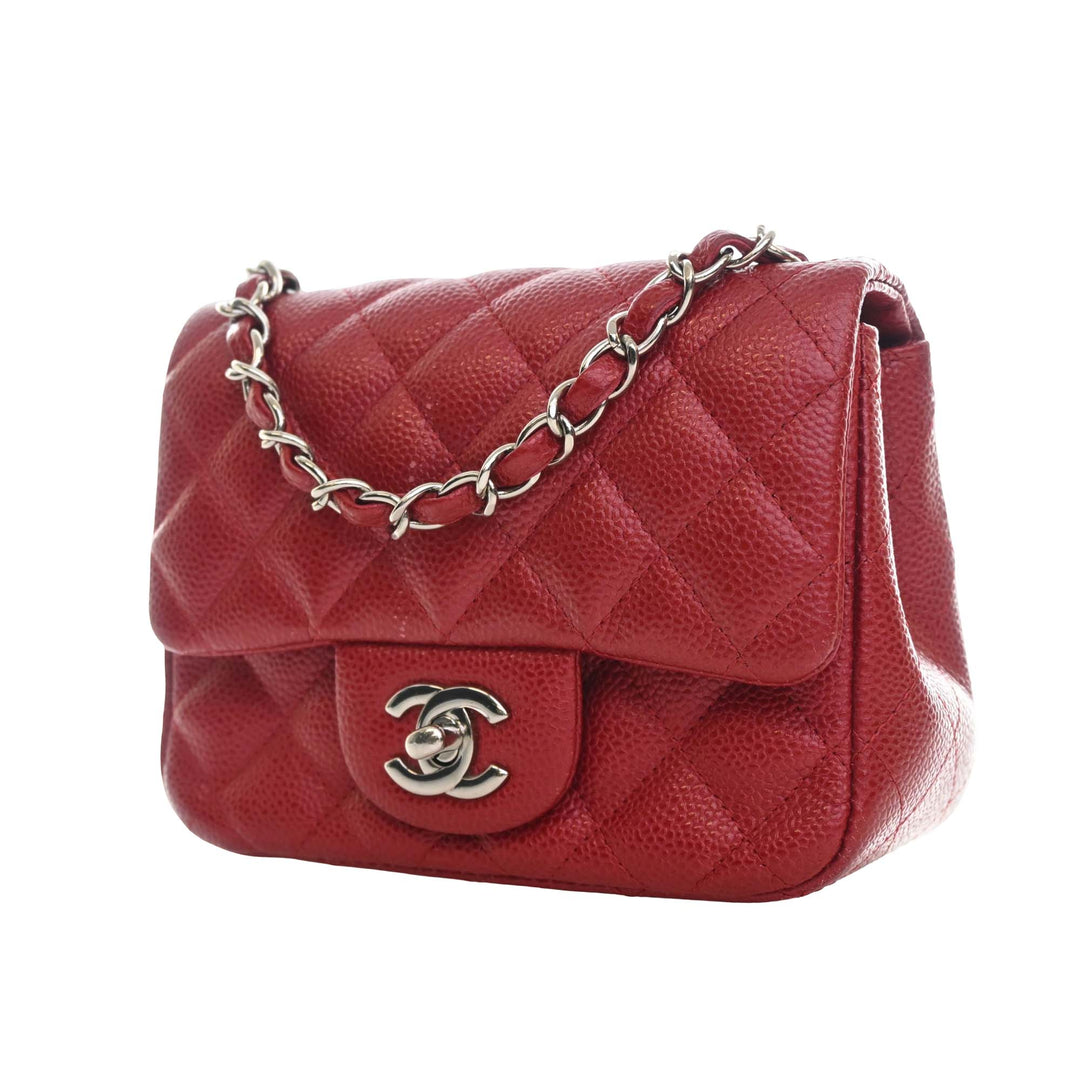 Chanel Mini Square Classic Caviar Simple rabat