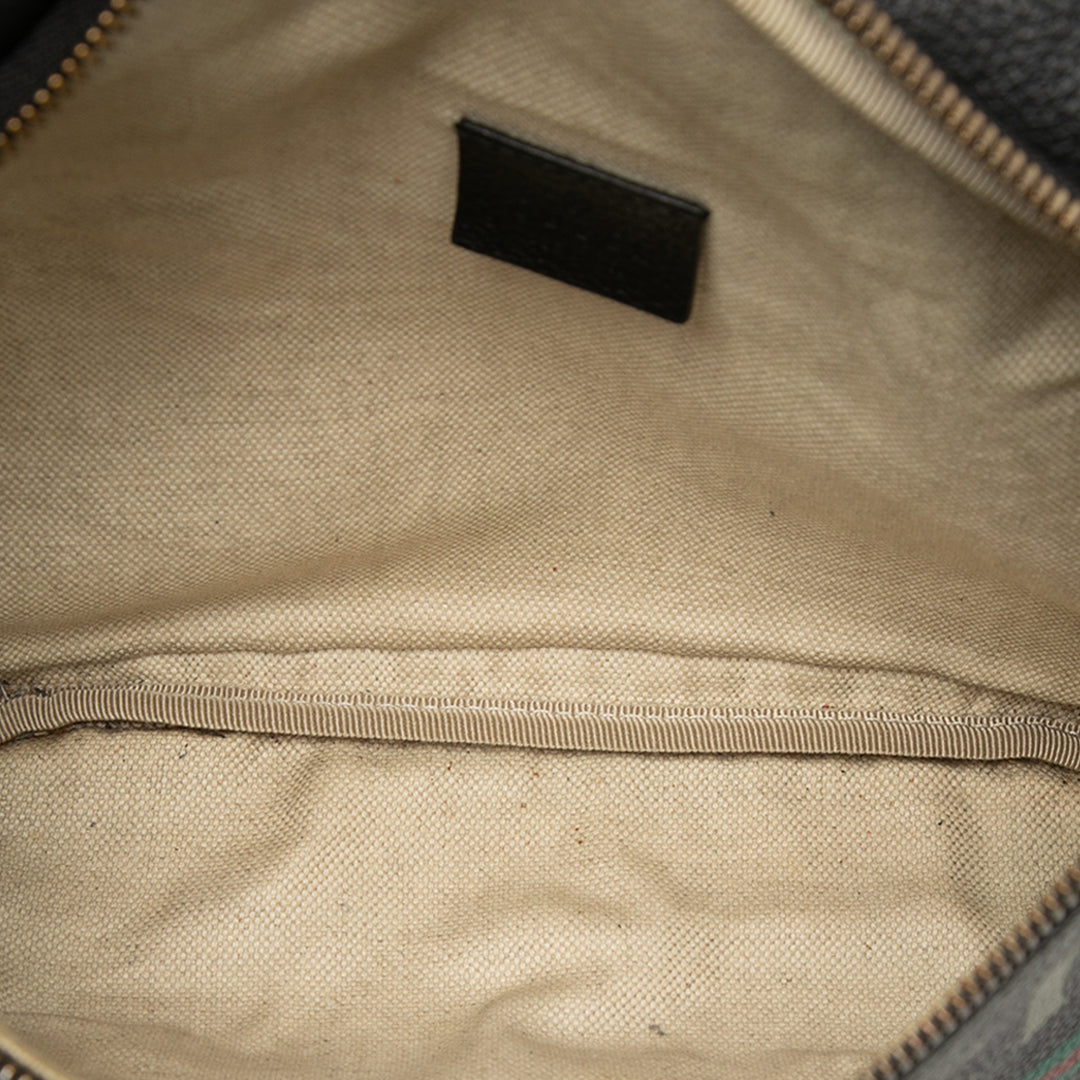 Gucci Cuir de veau grainé Web Logo Sac ceinture