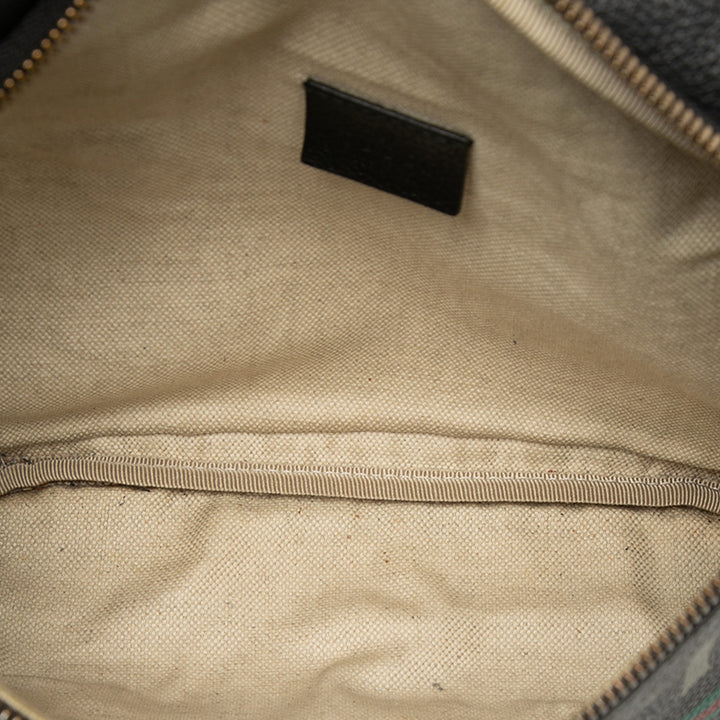 Gucci Cuir de veau grainé Web Logo Sac ceinture