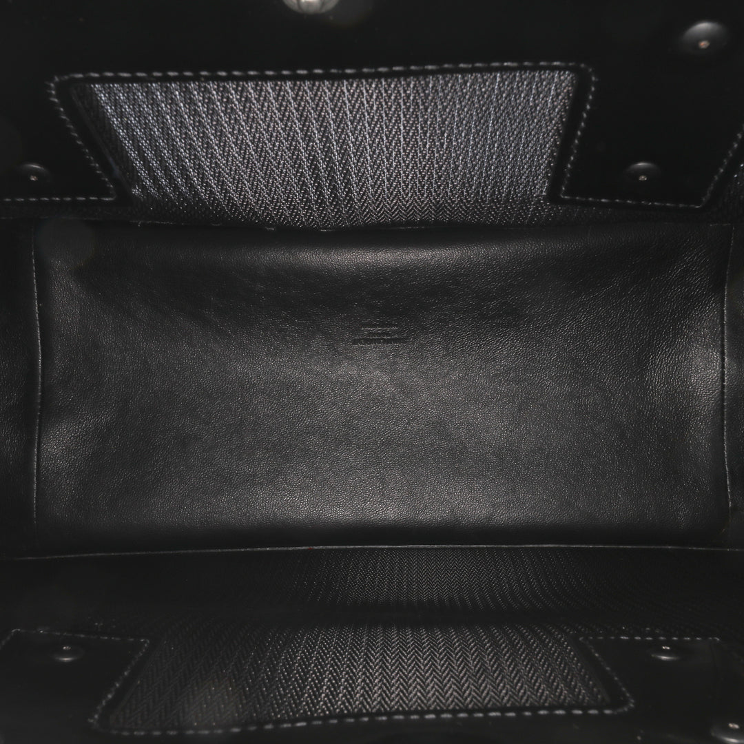 Small Mesh and Patent Rive Gauche Tote Black - Gaby Paris