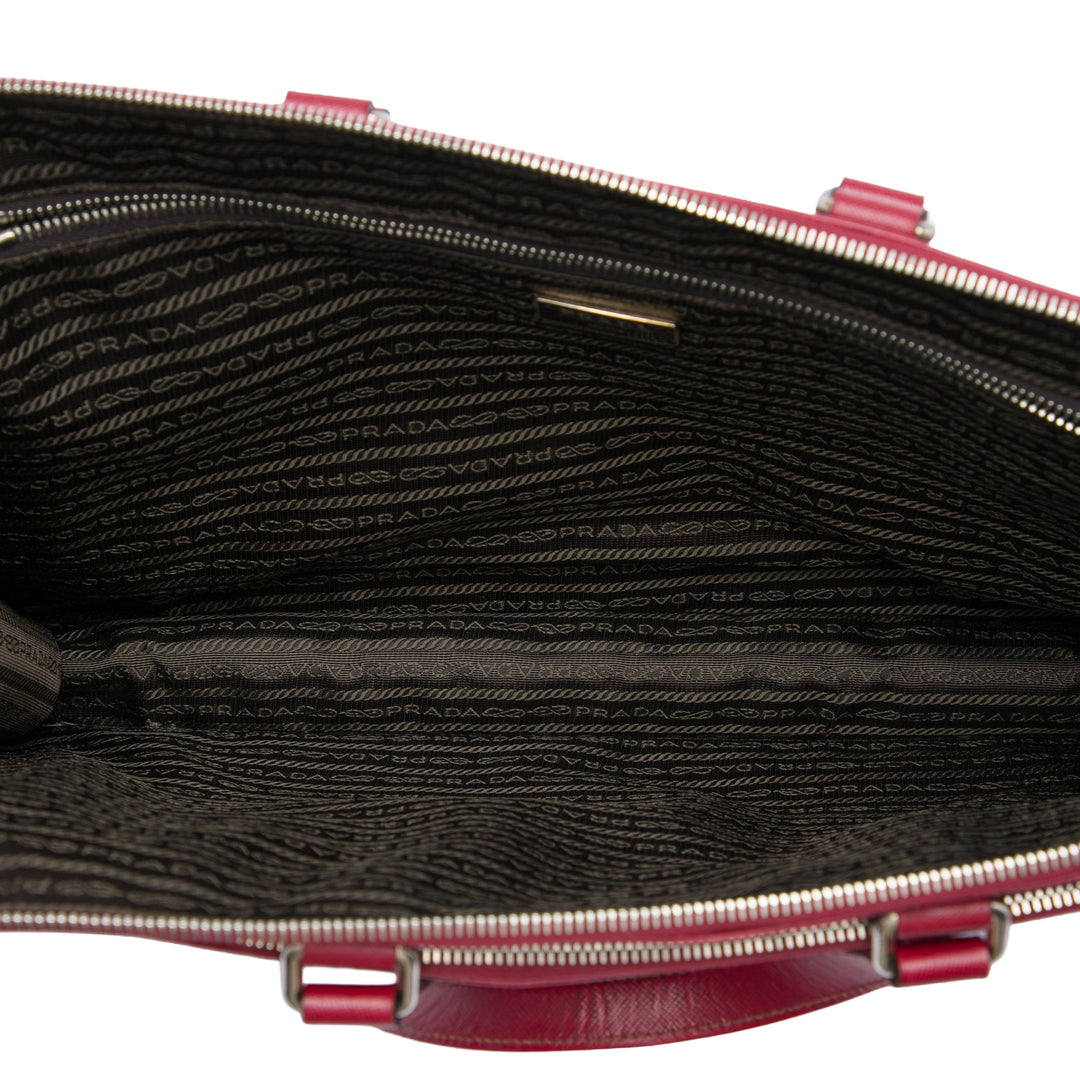 Business Sac Saffiano Rouge