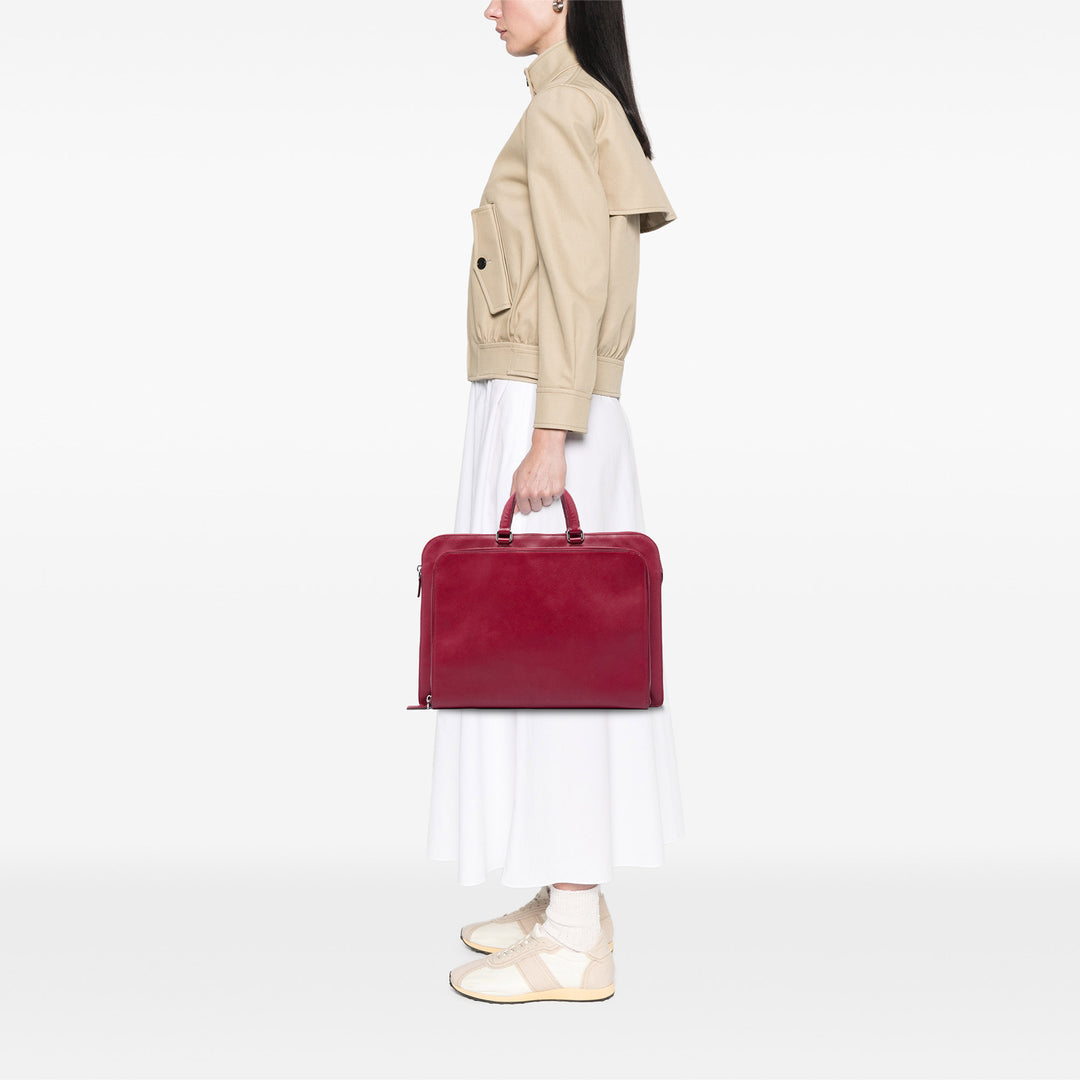Business Sac Saffiano Rouge