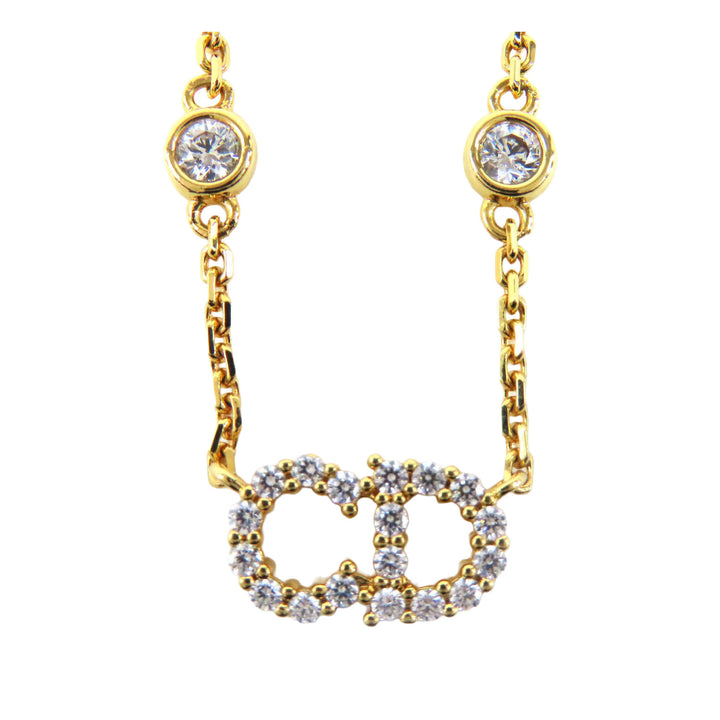 plaqué Clair D Lune Collier Doré