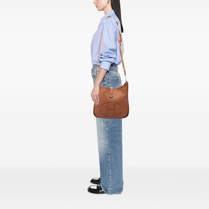 Hermès Sac bandoulière Evelyne III 33 Clémence Marron – vue 6 – GABY PARIS
