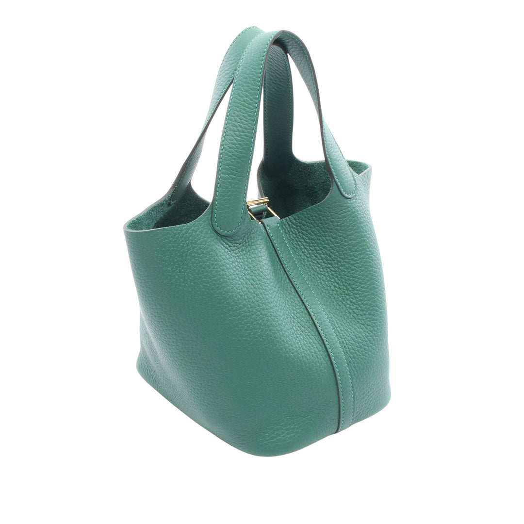 HERMES Picotin Lock Sac Used Women PM taurillon Vert