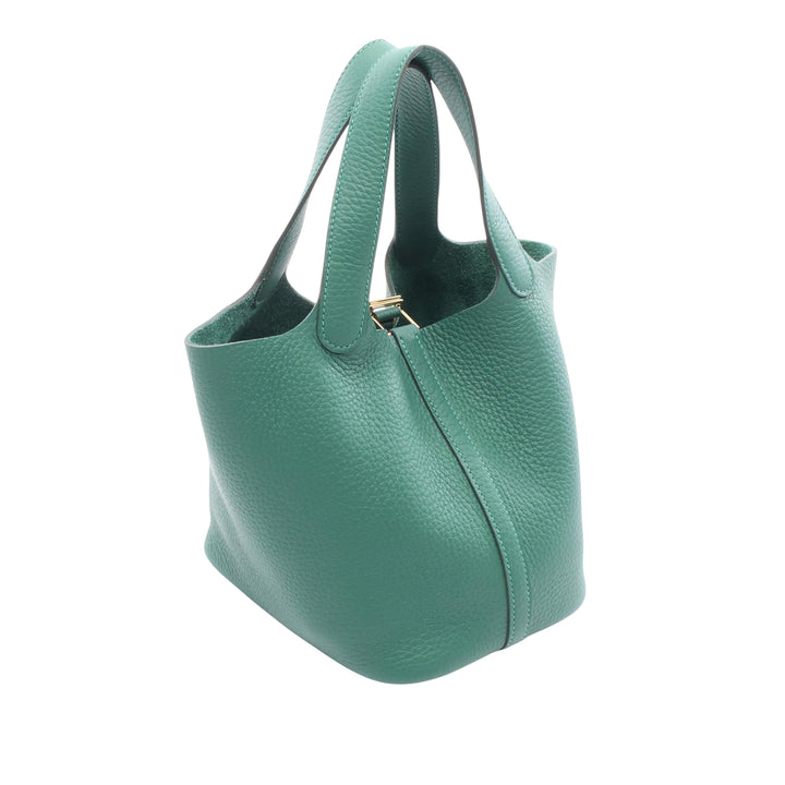 HERMES Picotin Lock Sac Used Women PM taurillon Vert