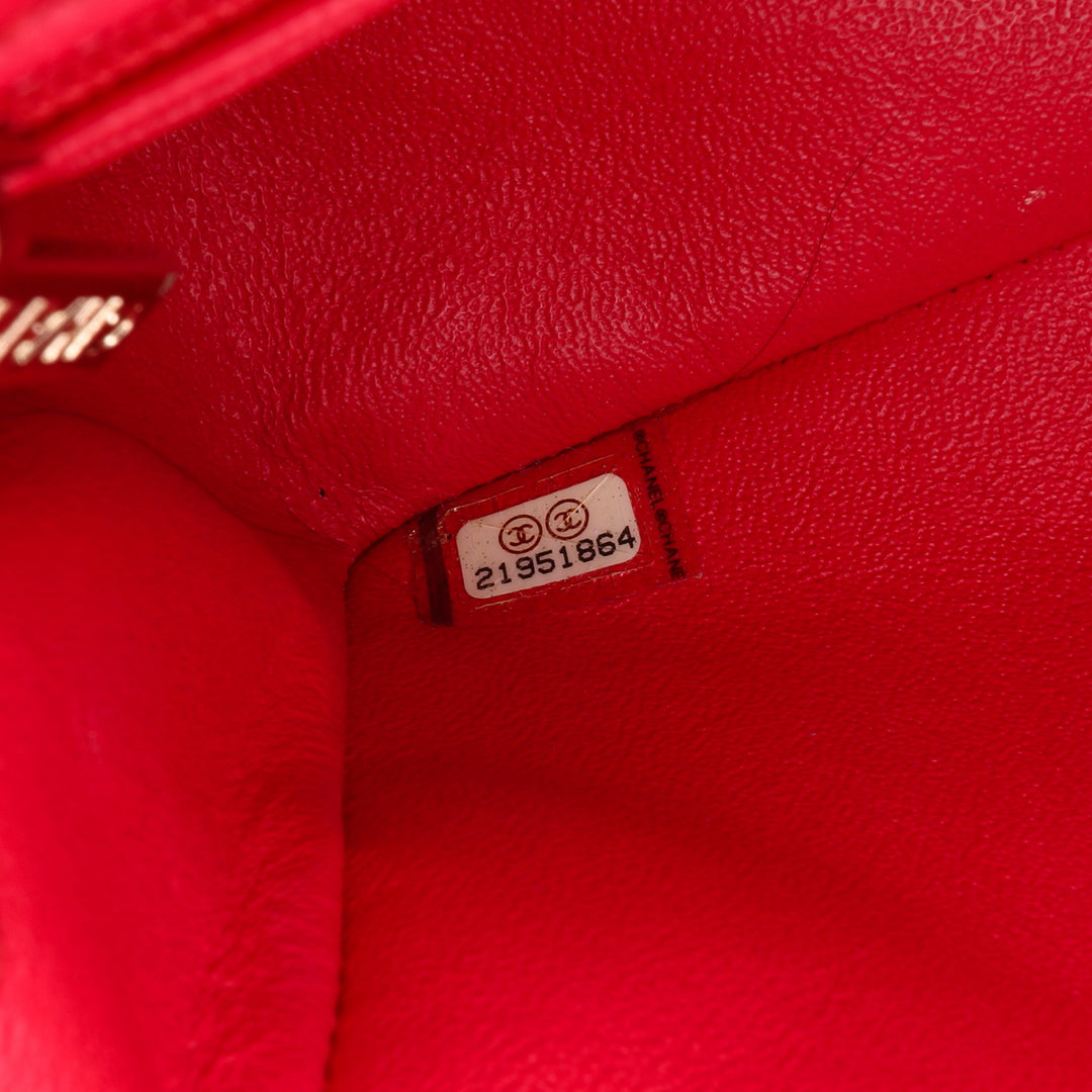 Mini Rectangular Classic Lambskin Single Flap Pink - Gaby Paris