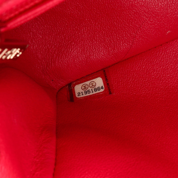 Mini Rectangular Classic Lambskin Single Flap Pink - Gaby Paris