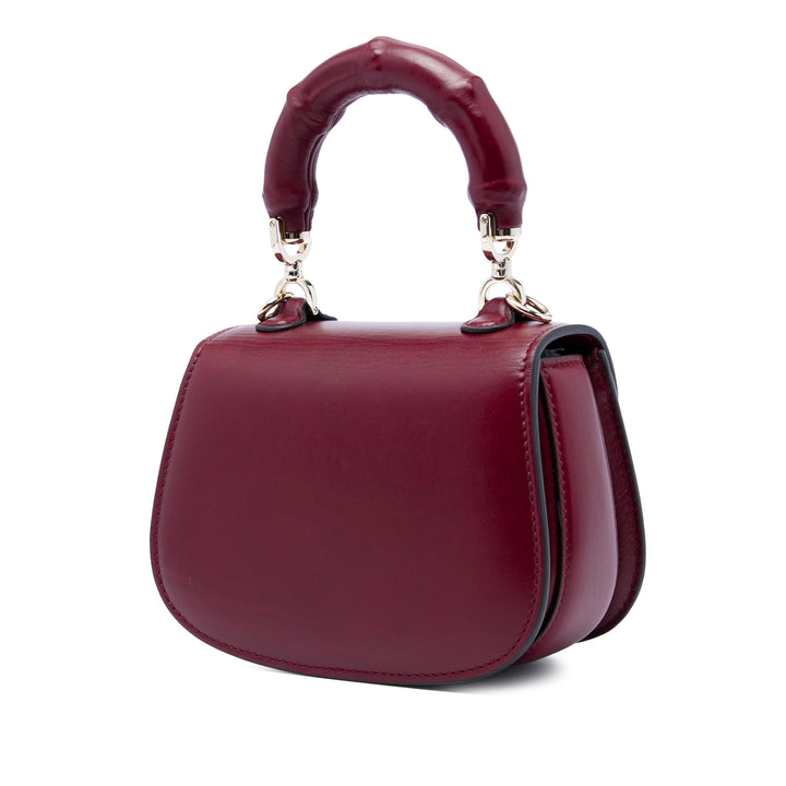 Bamboo Night Mini Cuir de veau Rouge