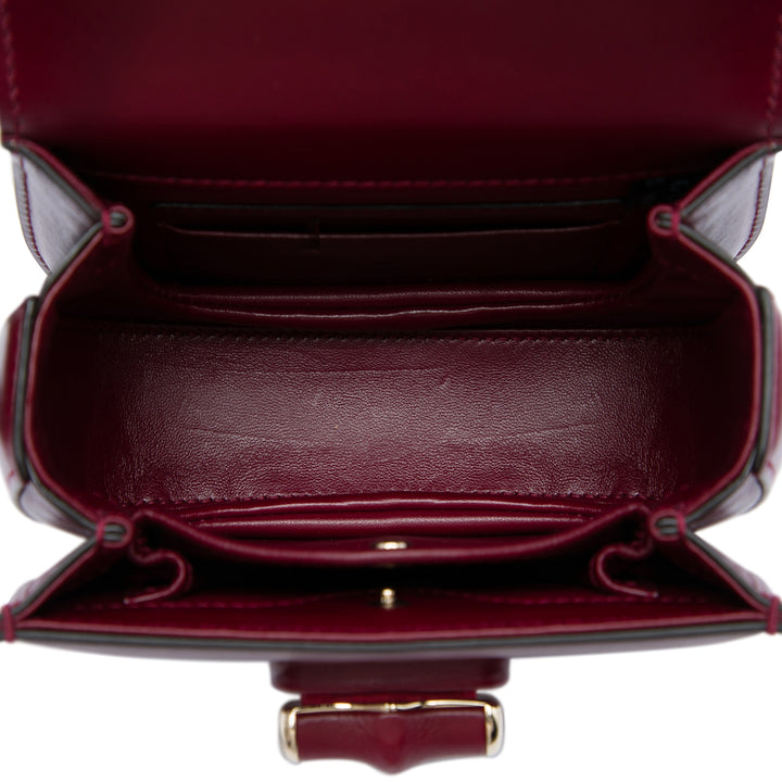 Bamboo Night Mini Cuir de veau Rouge