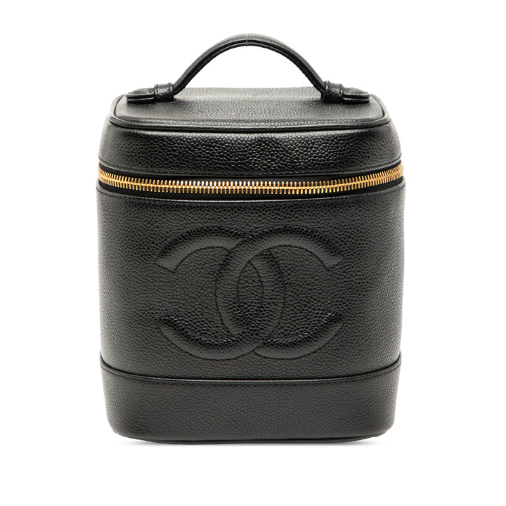 Chanel CC Caviar Vanity Bag Noir – GABY PARIS Authentique