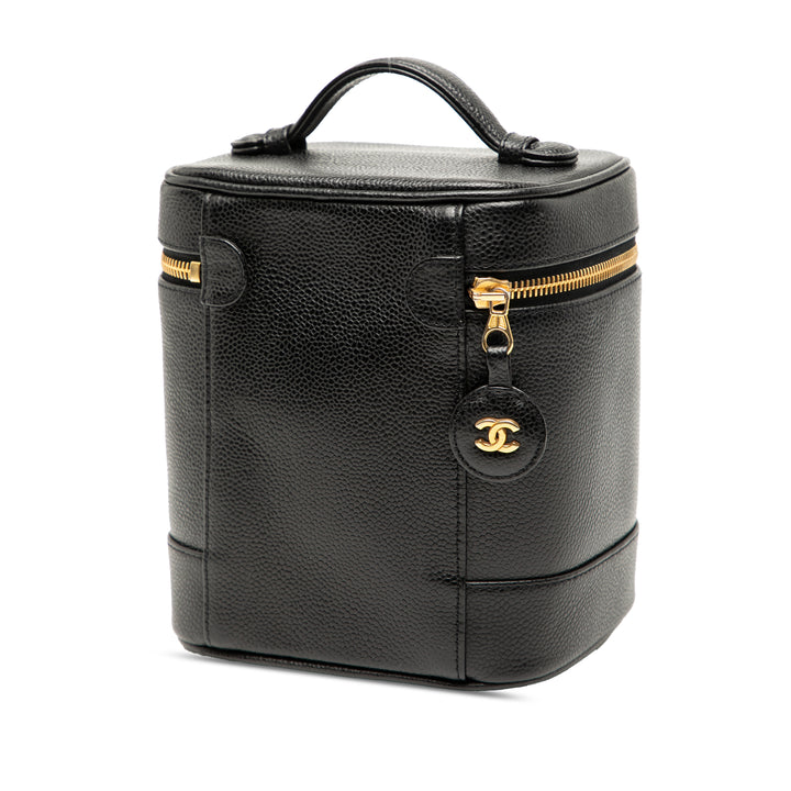 Chanel CC Caviar Vanity Bag Noir – GABY PARIS Authentique