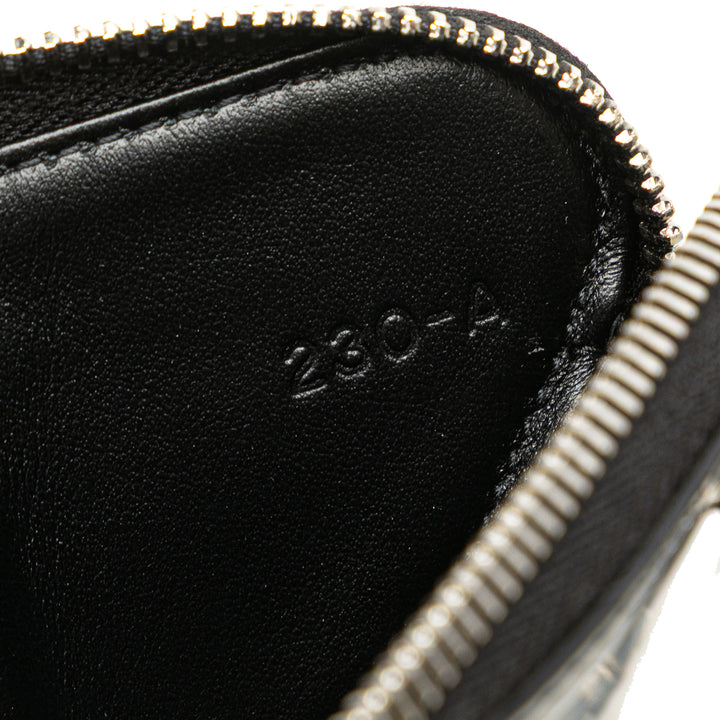 Mini Spazzolato Leather Triangle Chain Crossbody Black - Gaby Paris