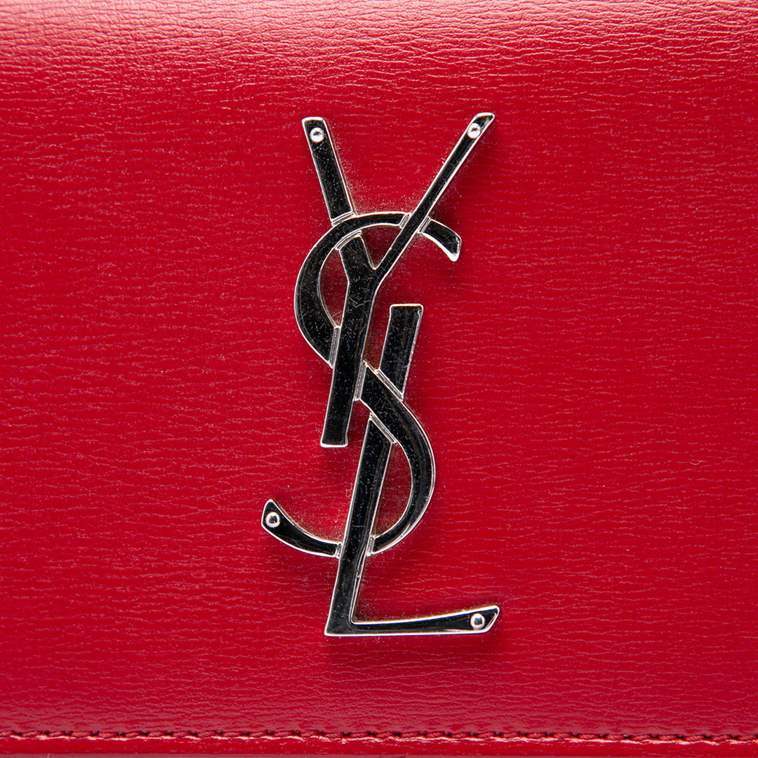 Sunset Sac Moyen Cuir de veau Rouge