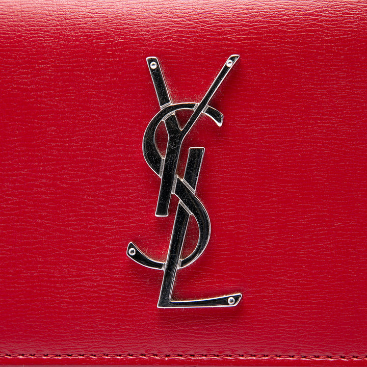 Sunset Sac Moyen Cuir de veau Rouge