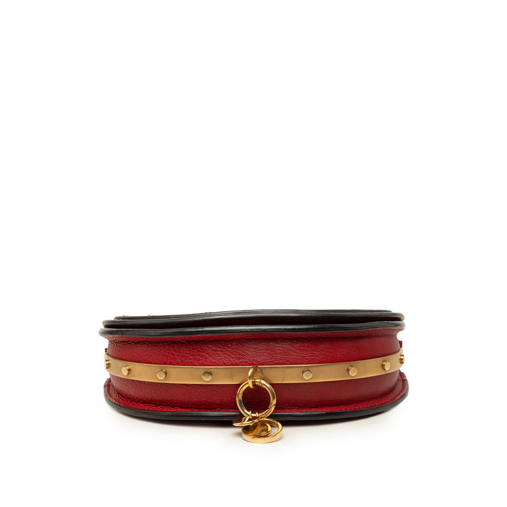 Chloé Bracelet Nile Mini Cuir de veau Rouge – vue 3 – GABY PARIS