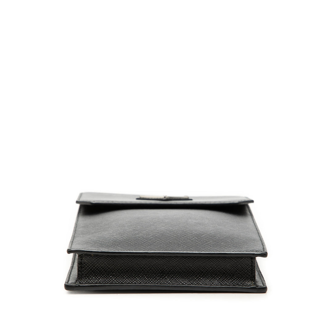 Smartphone Étui Saffiano Noir
