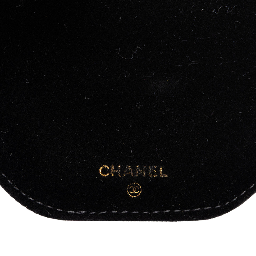 Travel Rond Jewelry Étui Cuir caviar Noir