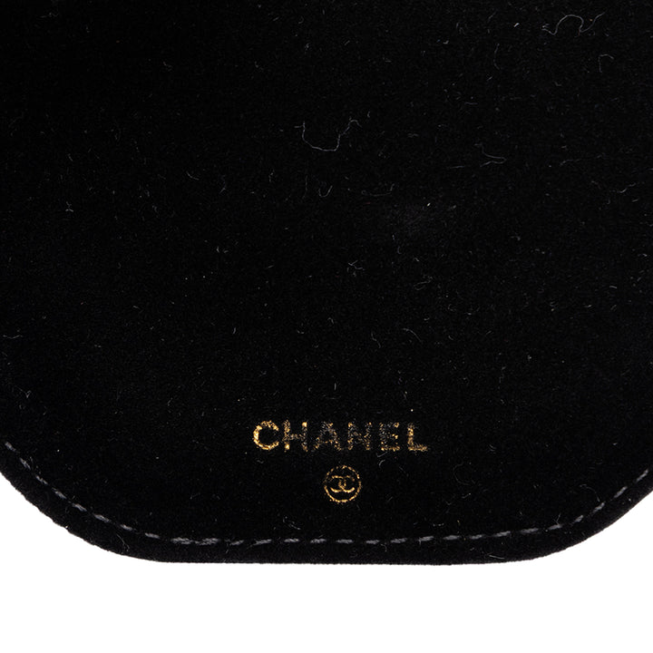 Travel Rond Jewelry Étui Cuir caviar Noir