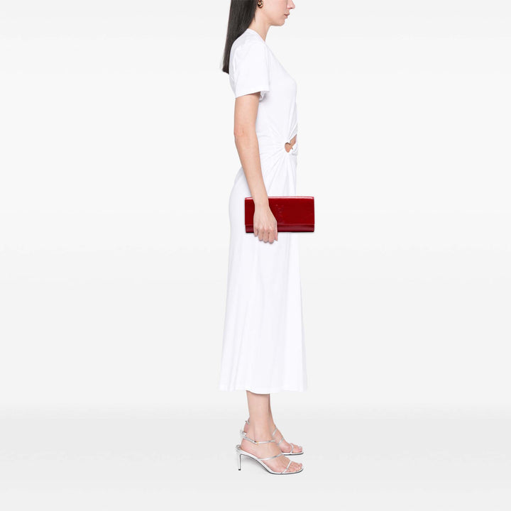 Saint Laurent Small Textured Cuir verni Belle De Jour Pochette