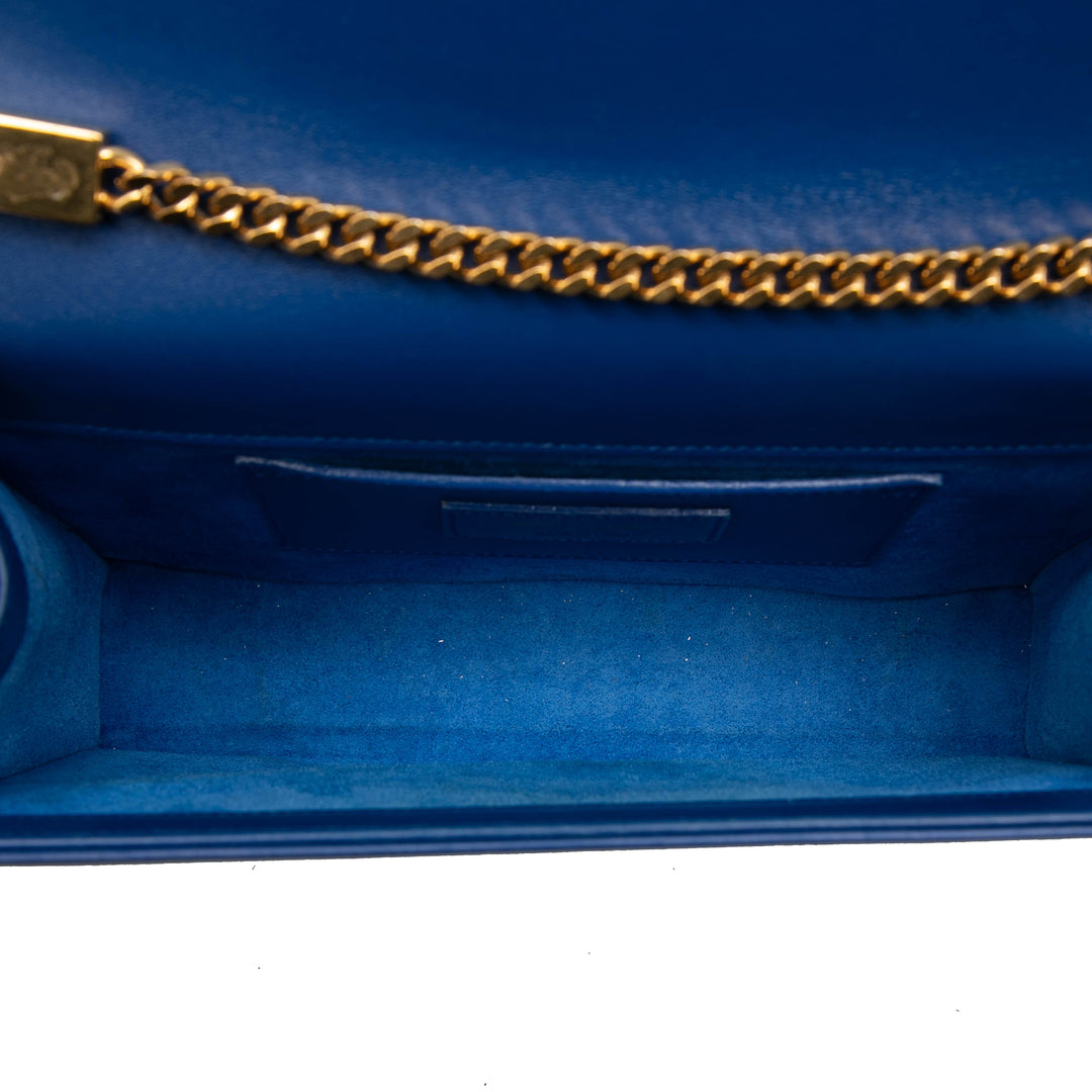 Saint Laurent Medium Smooth Cuir de veau Monogram Kate Pompon Sac porté croisé