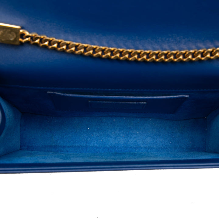 Saint Laurent Medium Smooth Cuir de veau Monogram Kate Pompon Sac porté croisé