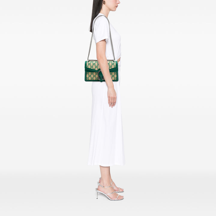 Gucci Sac porté épaule Effect Dionysus GG Supreme Moyen Beige – vue 6 – GABY PARIS