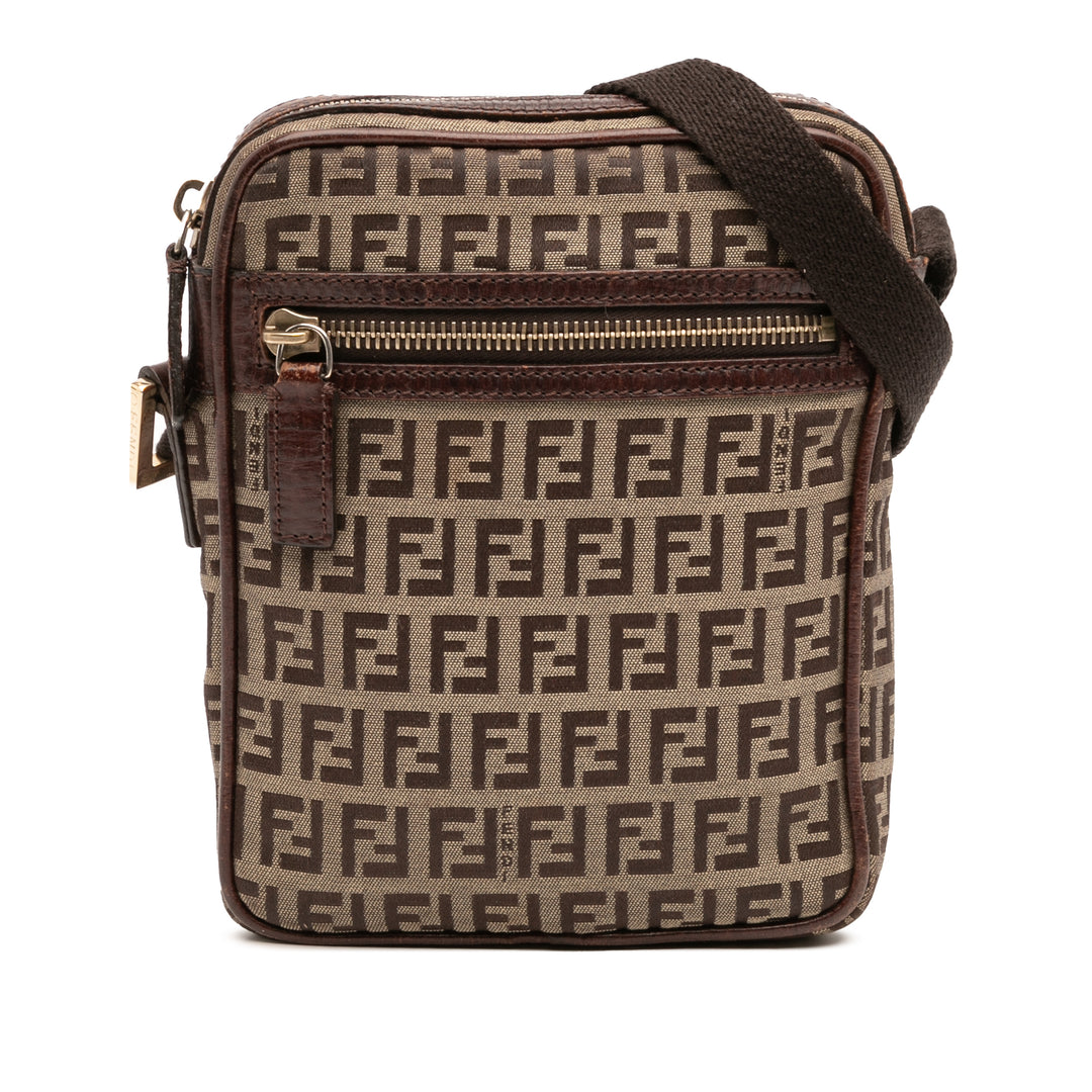 Zucchino Canvas Crossbody Brown - Gaby Paris