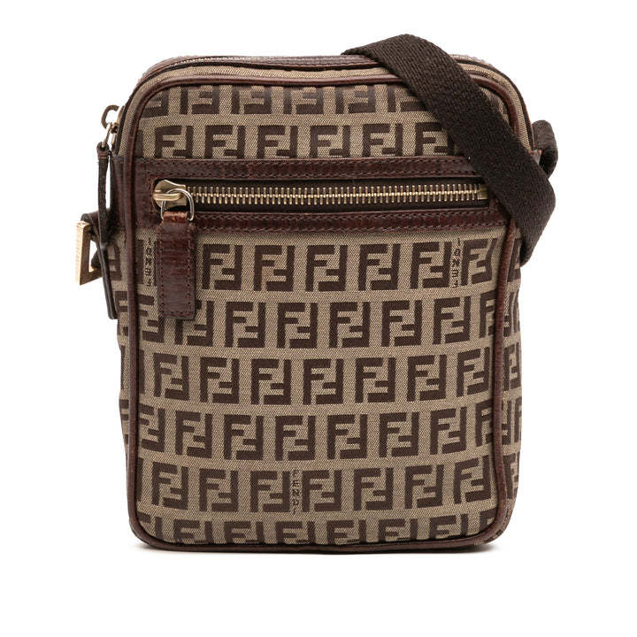 Zucchino Canvas Crossbody Brown - Gaby Paris