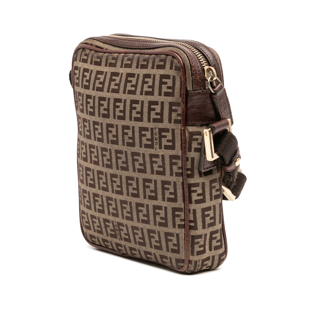 Zucchino Canvas Crossbody Brown - Gaby Paris