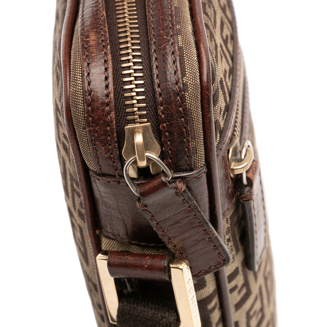 Zucchino Canvas Crossbody Brown - Gaby Paris