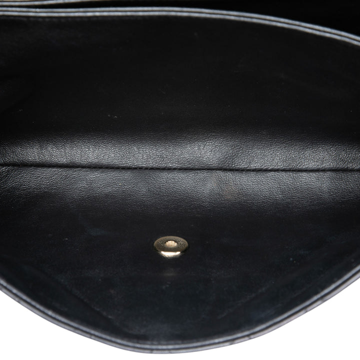 Chanel Matelassé 3 Compartment à rabat Jumbo Cuir d'agneau
