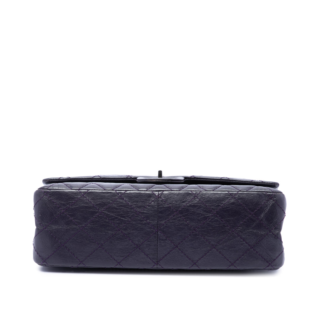Chanel Matelassé vieilli Reissue 2.55 Double rabat 226 Cuir de veau Violet