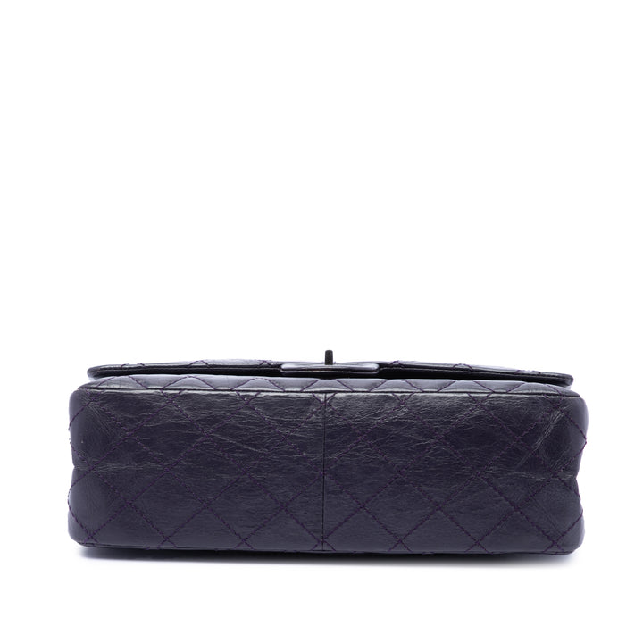 Chanel Matelassé vieilli Reissue 2.55 Double rabat 226 Cuir de veau Violet