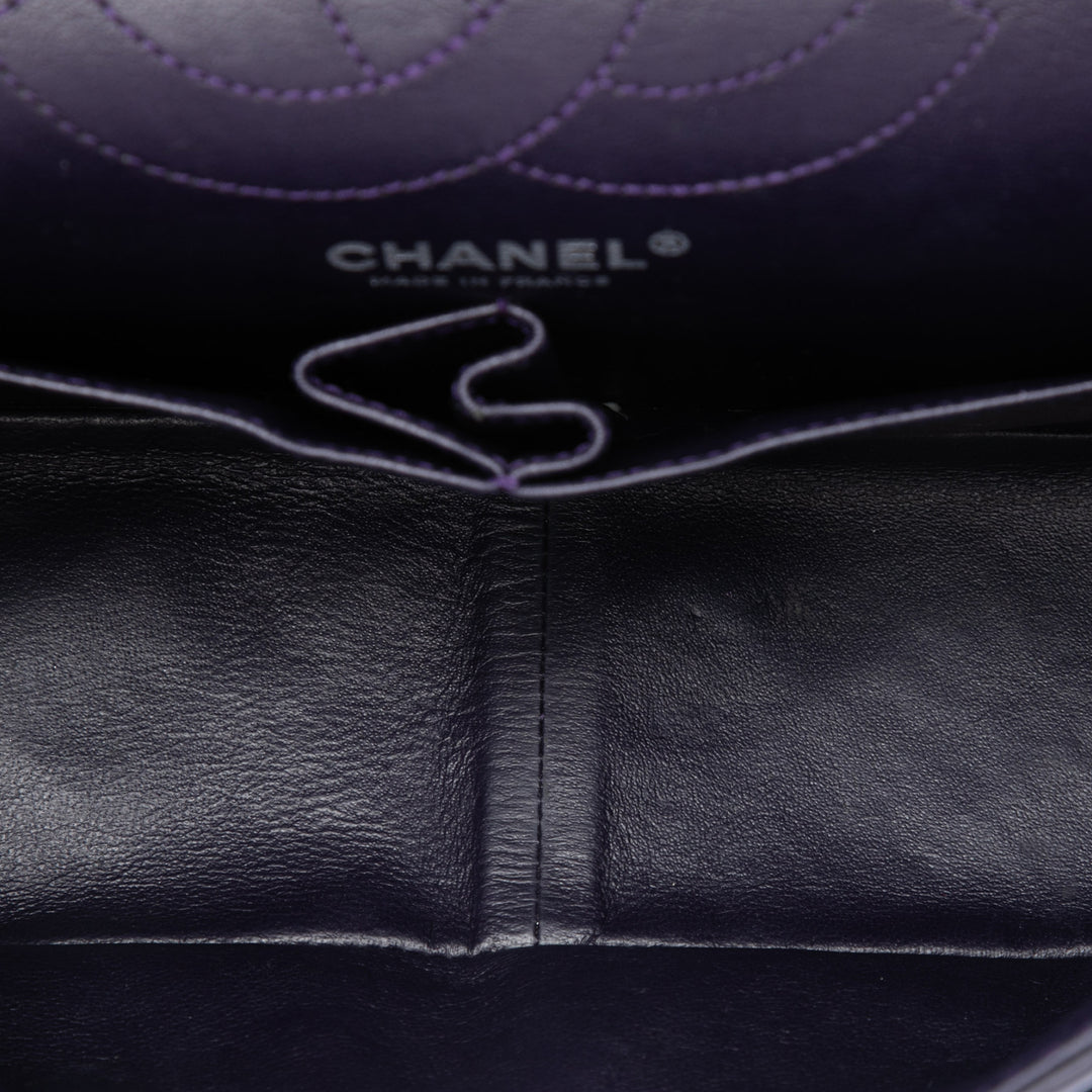 Chanel Matelassé vieilli Reissue 2.55 Double rabat 226 Cuir de veau Violet