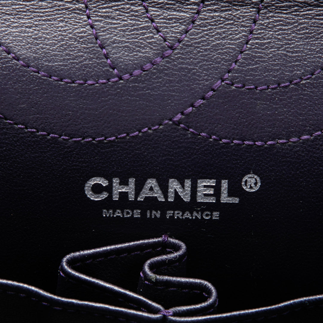 Chanel Matelassé vieilli Reissue 2.55 Double rabat 226 Cuir de veau Violet