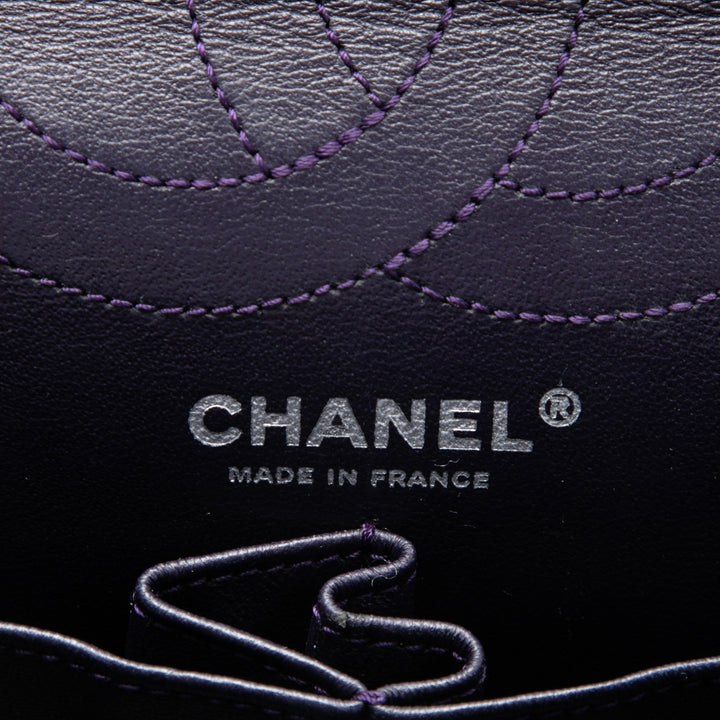 Chanel Matelassé vieilli Reissue 2.55 Double rabat 226 Cuir de veau Violet