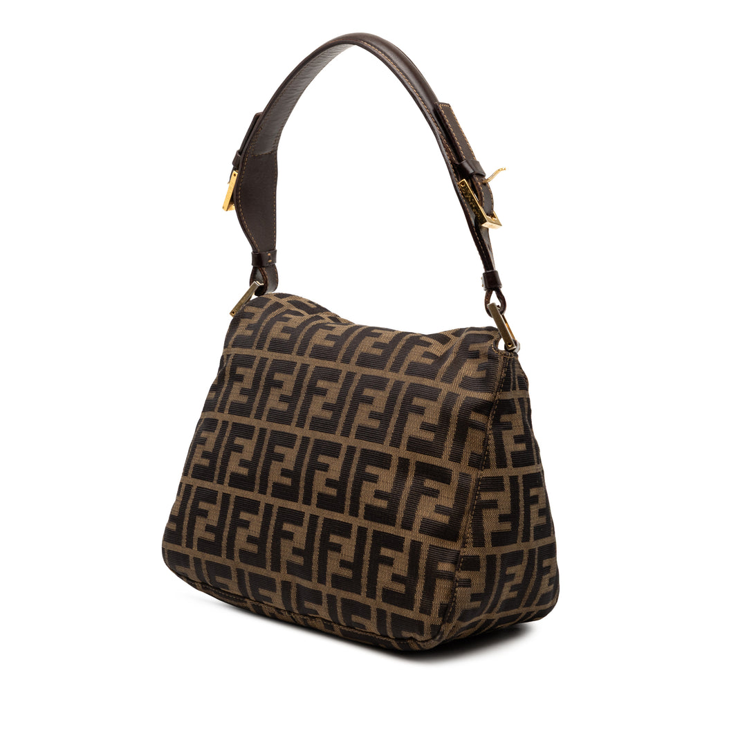 Fendi Zucca Toile Double rabat Sac bandoulière