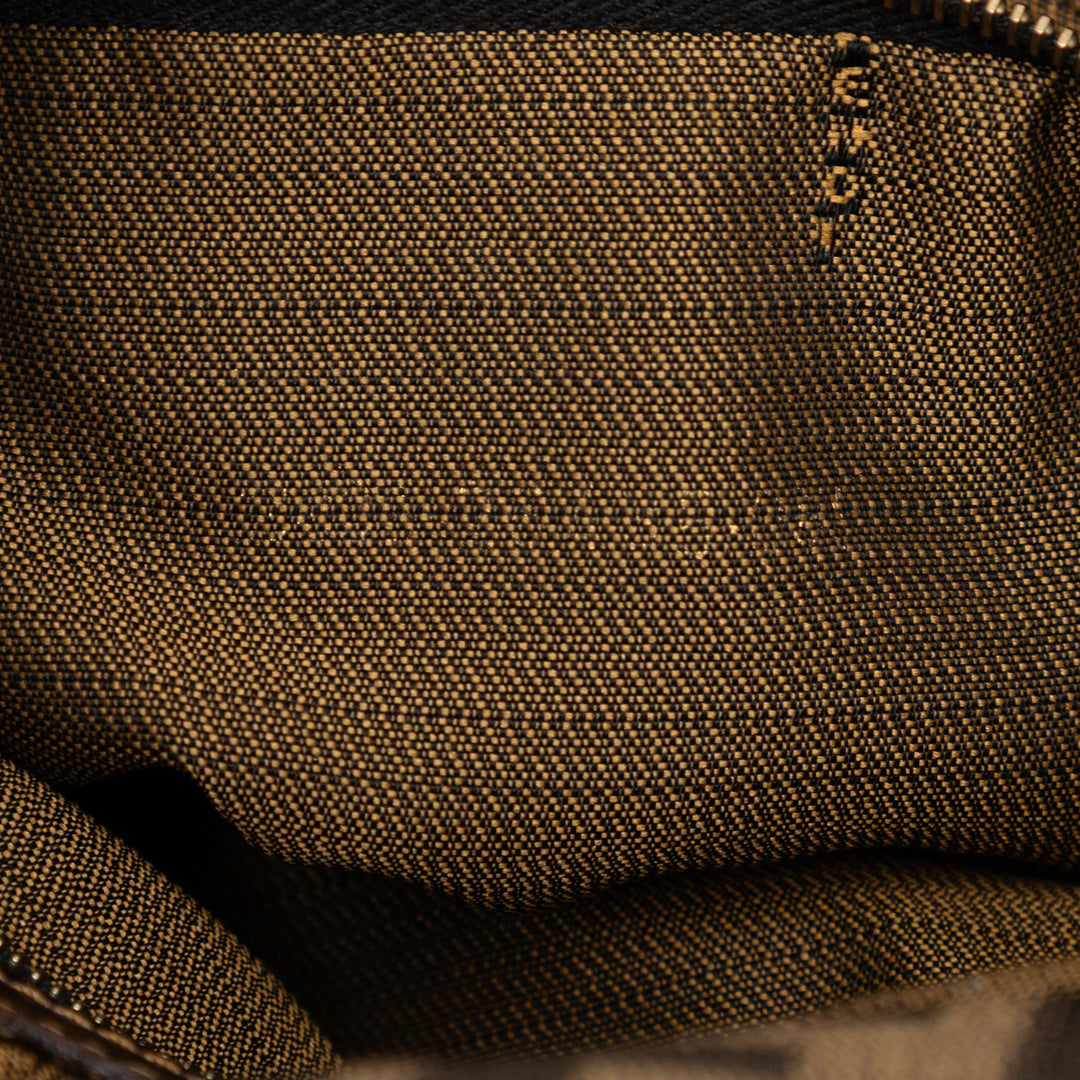 Fendi Zucca Toile Double rabat Sac bandoulière