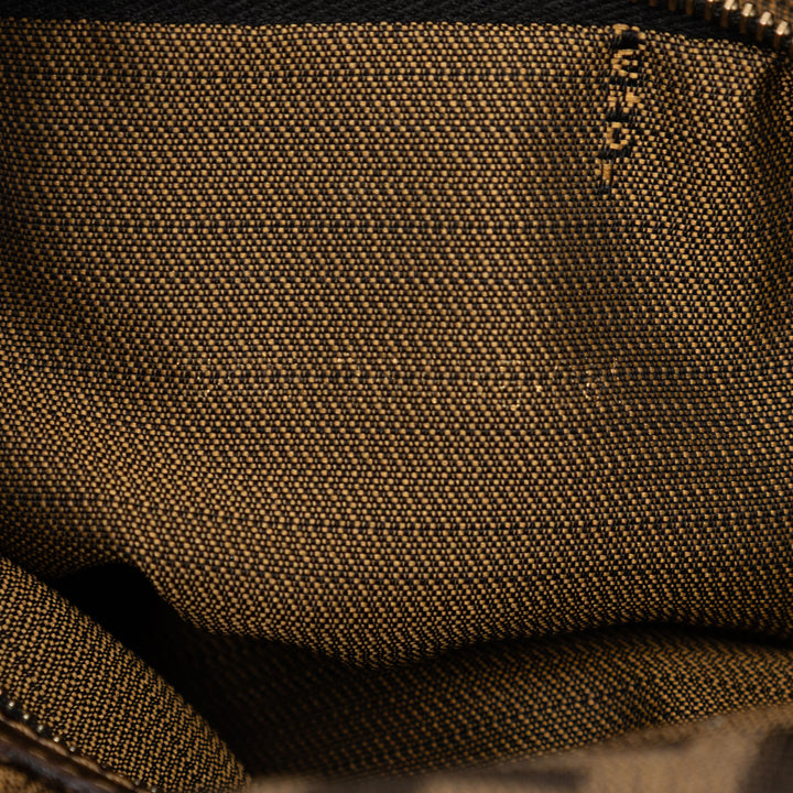 Fendi Zucca Toile Double rabat Sac bandoulière