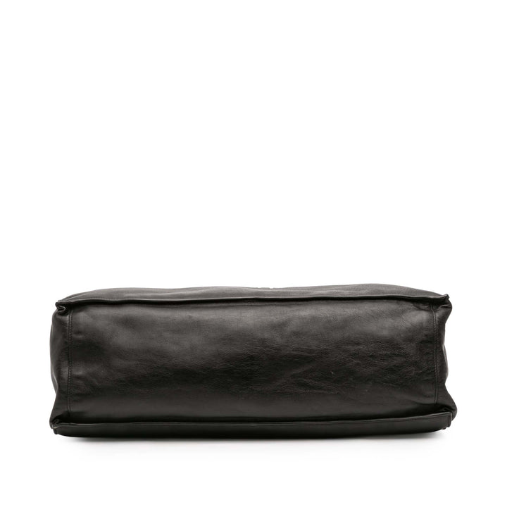 Saint Laurent Large Smooth Cuir de veau Rive Gauche Cabas