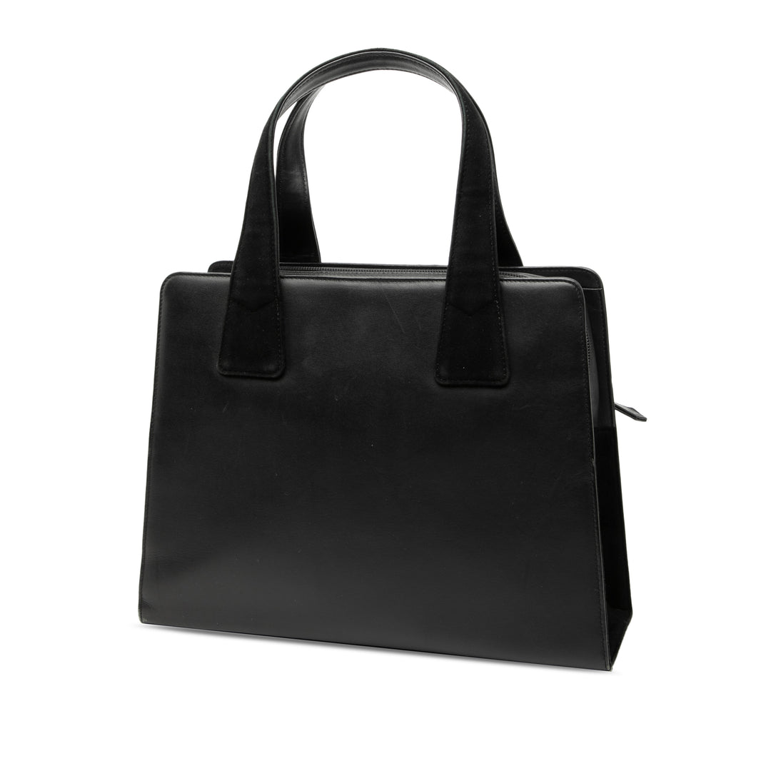 Saint Laurent Cuir et Tribute Daim sac à anse supérieure