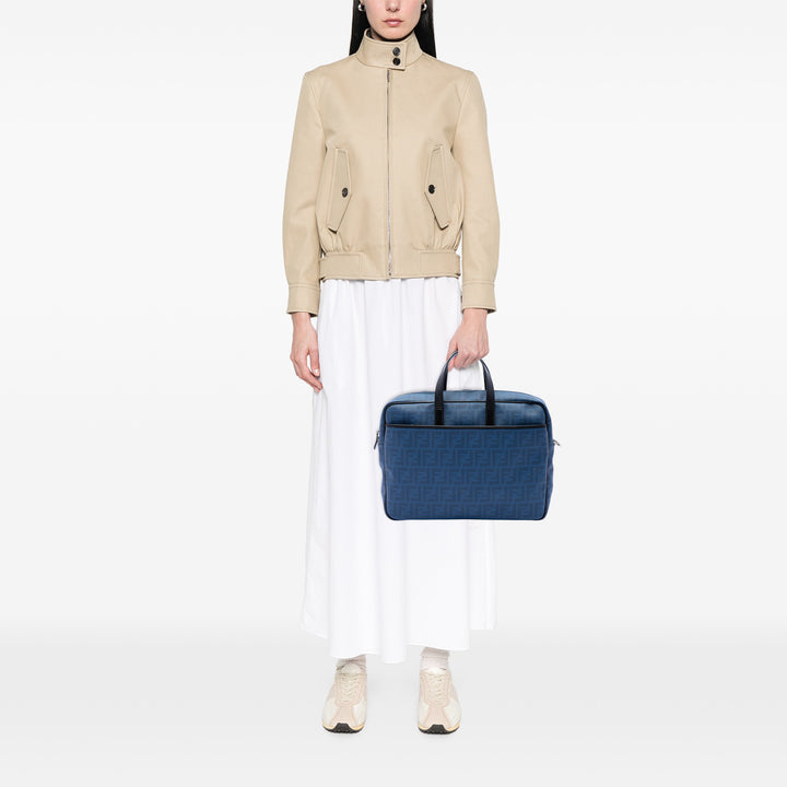Zucca Business Sac Toile enduite Bleu