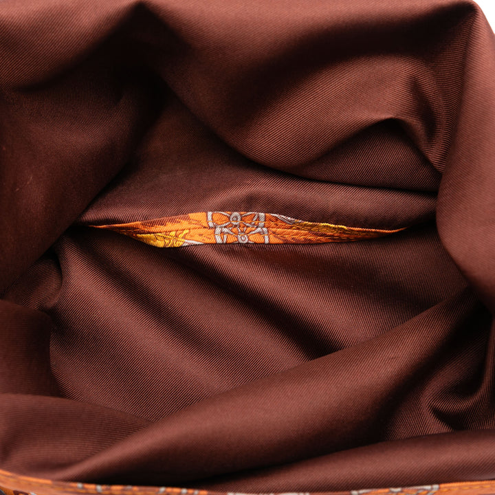 Hermès Soie et Barenia Jeu des Omnibus et des Dames Blanches Soiey City PM