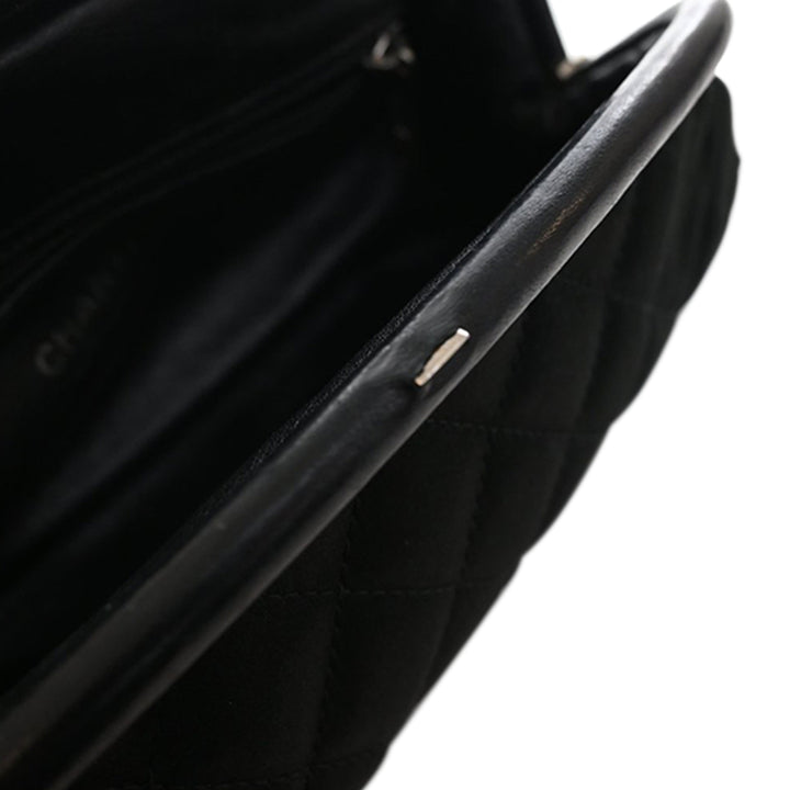 Chanel CC Matelassé Satin Pochette