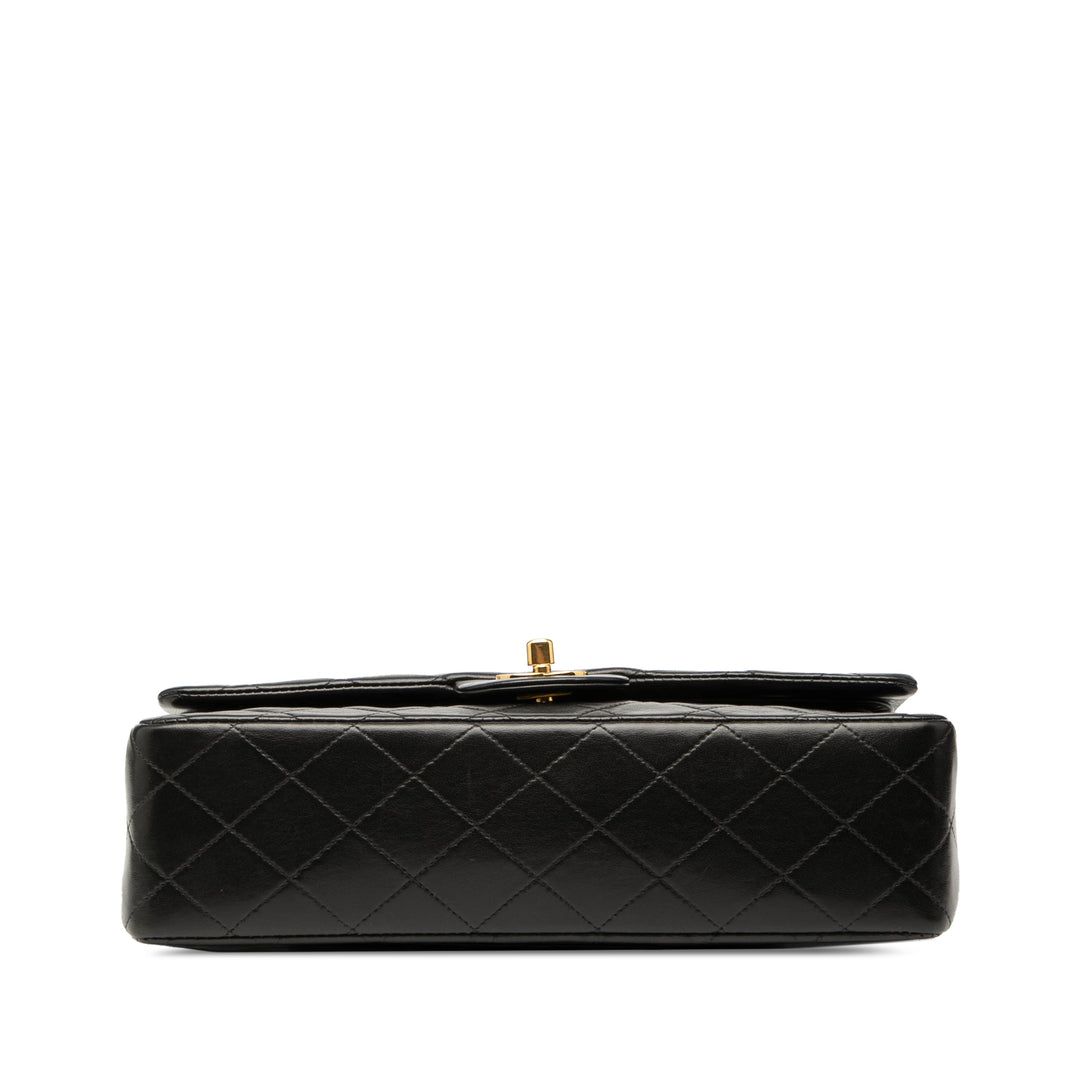 Chanel Medium Classic Cuir d’agneau Double rabat Noir – GABY PARIS Authentique
