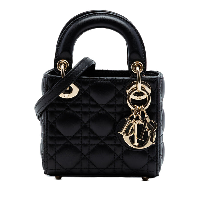 Dior Micro Cuir d’agneau Cannage Lady Dior