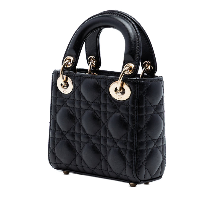 Dior Micro Cuir d’agneau Cannage Lady Dior