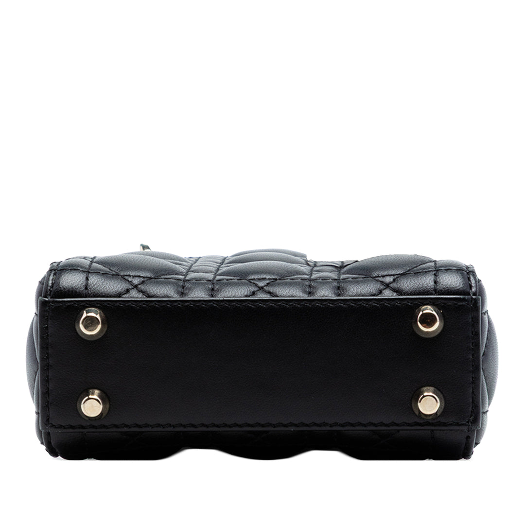 Dior Micro Cuir d’agneau Cannage Lady Dior